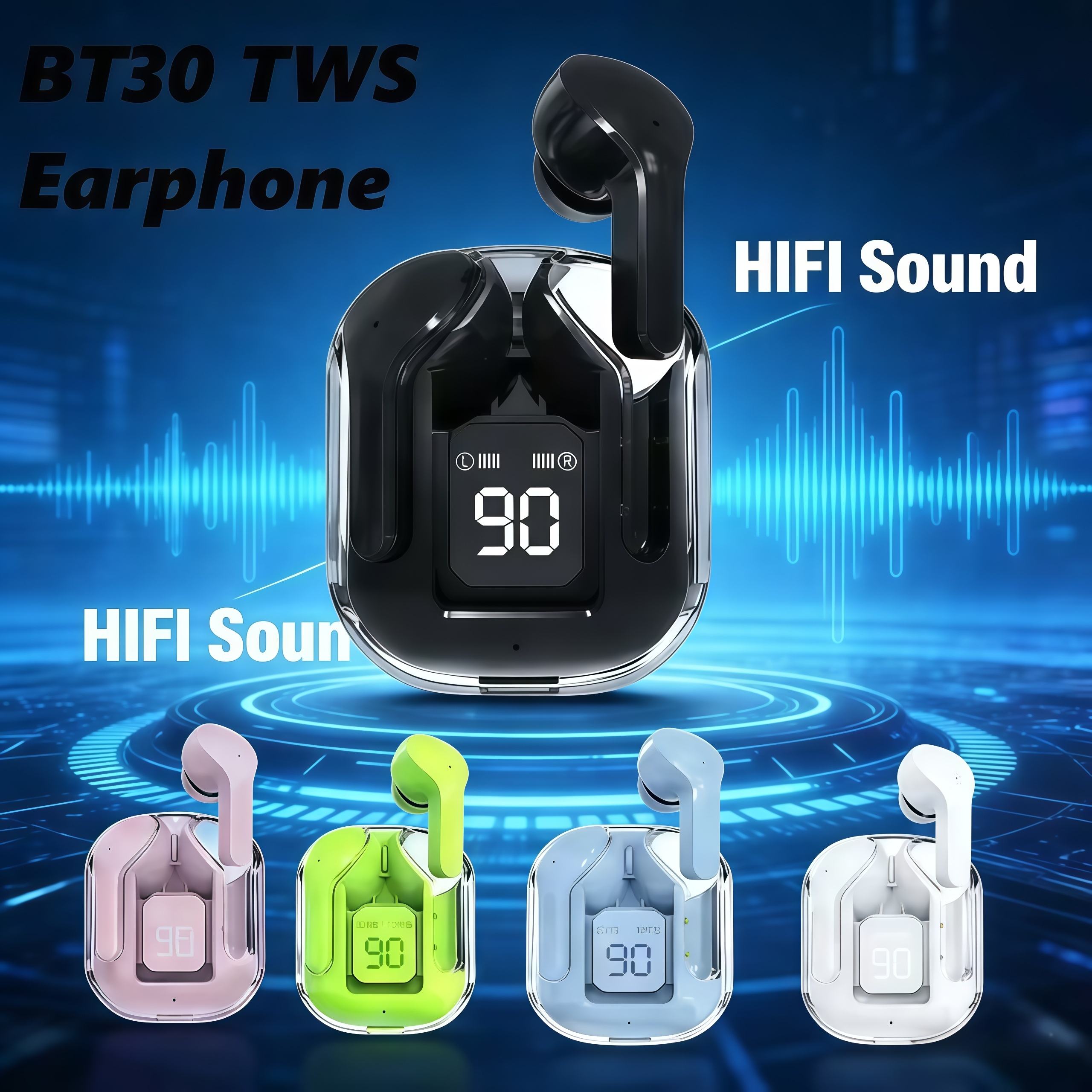 Bluetooth Earphone Tws - 2026 New BT30 TWS wireless headphones,