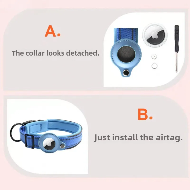 AirTag Dog Collar Reflective D – Airtag Holder Case Bewertung und Preis