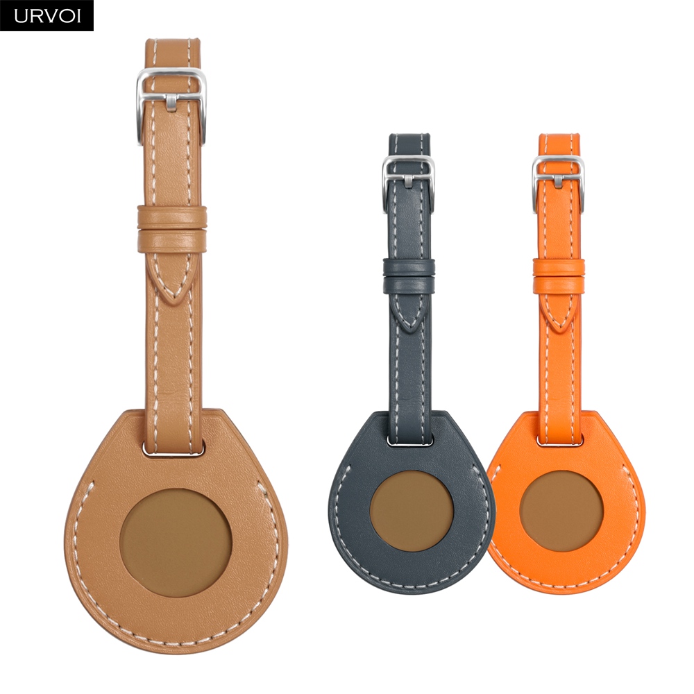 URVOI Leather Luggage Tag for  – Airtag Holder Case Bewertung und Preis