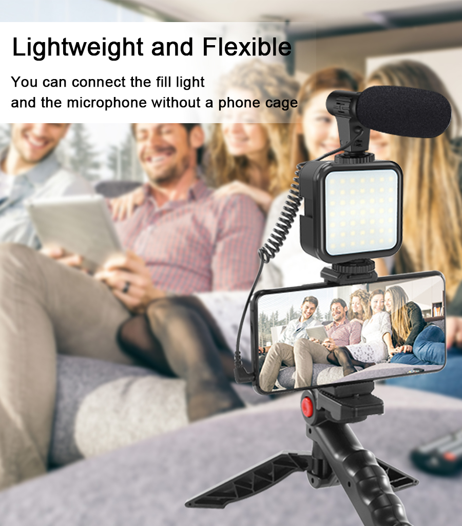 Smartphone Vlogging Kit Video  – Selfie Stick Tripod Bewertung und Preis