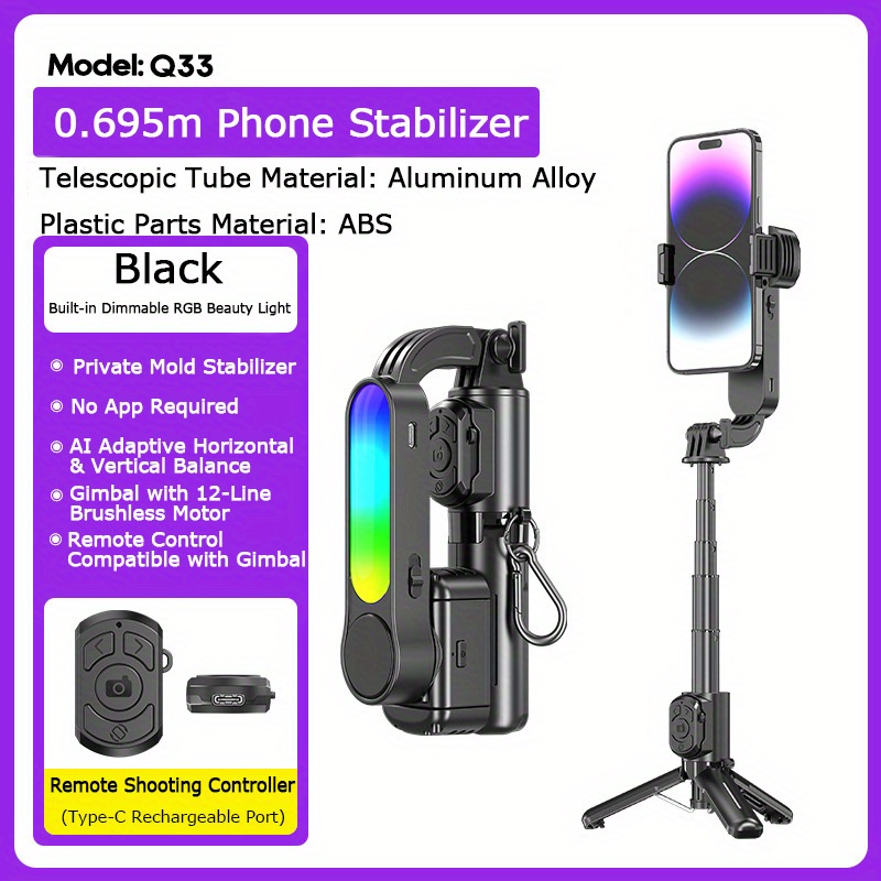 Q33 Smart Stabilizer Phone Sel – Selfie Stick Tripod Bewertung und Preis