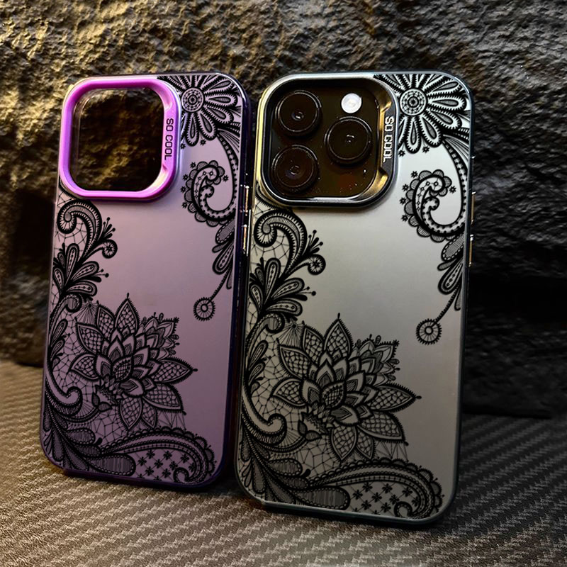 Black lace print New Hot Elect – Phone Accessories For Girls Bewertung und Preis