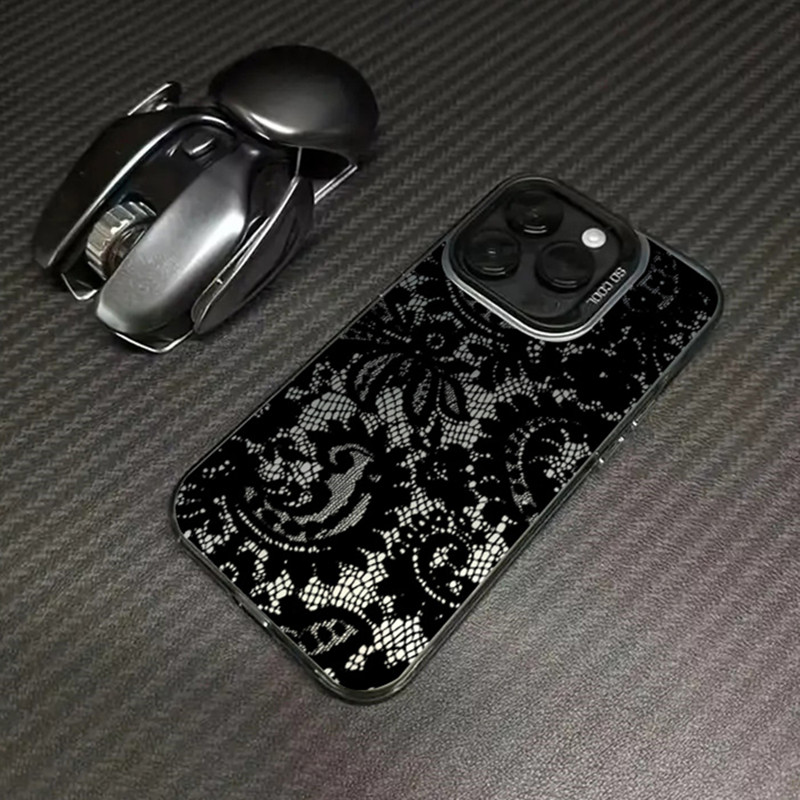 Black lace print New Hot Elect – Phone Accessories For Girls Bewertung und Preis