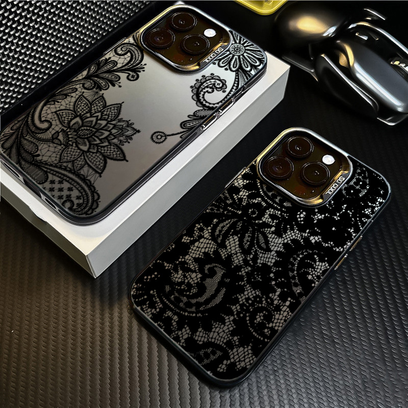 Black lace print New Hot Elect – Phone Accessories For Girls Bewertung und Preis