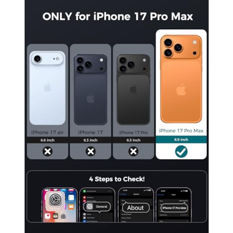 for iPhone 17 Pro Max Case wit – Tempered Glass Screen Bewertung und Preis