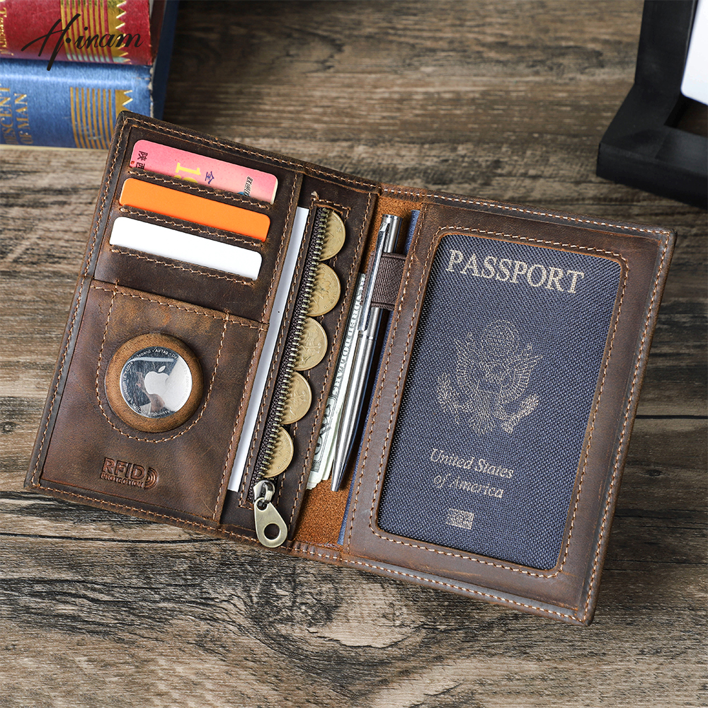 Genuine Cow Leather Passport H – Airtag Holder Case Bewertung und Preis