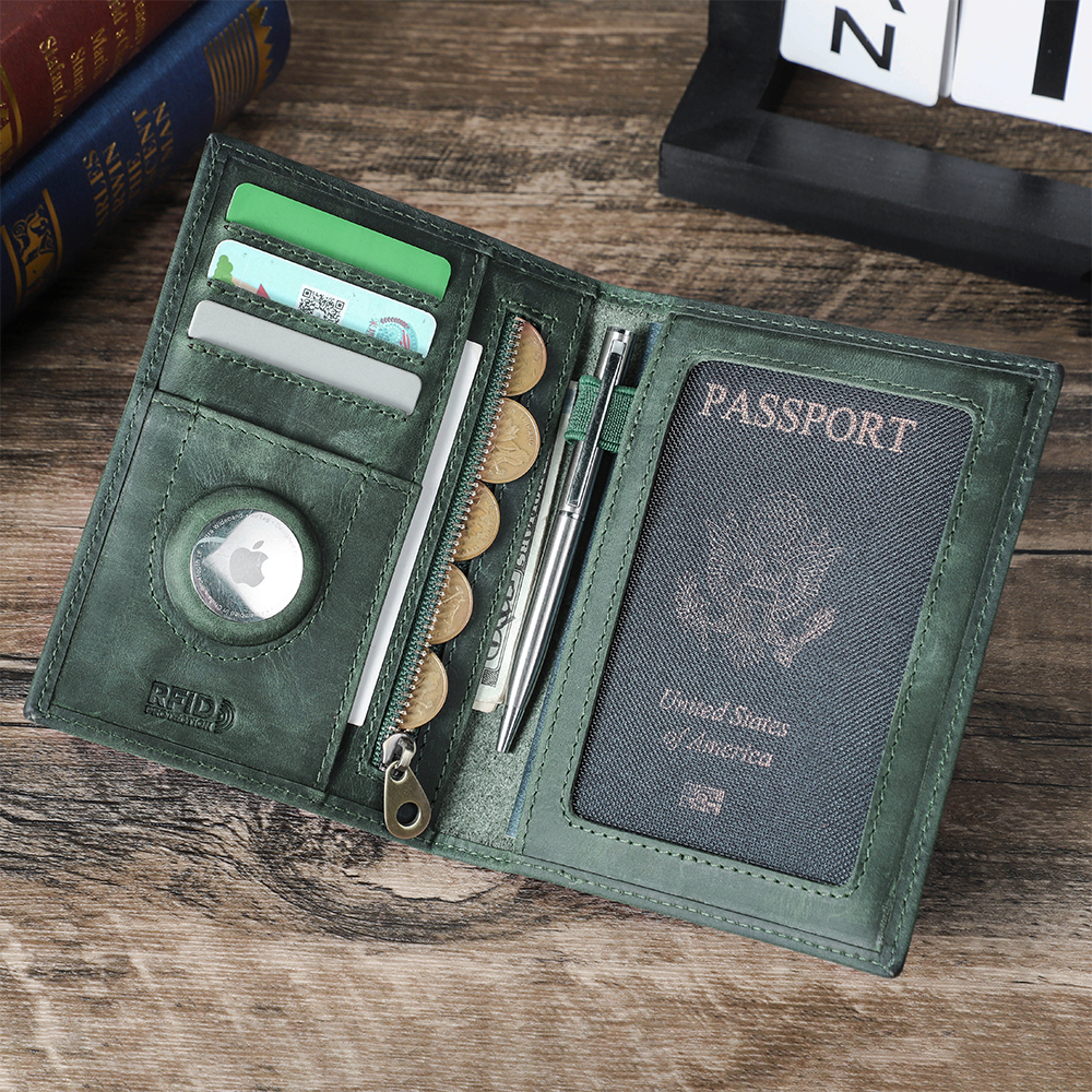 Genuine Cow Leather Passport H – Airtag Holder Case Bewertung und Preis