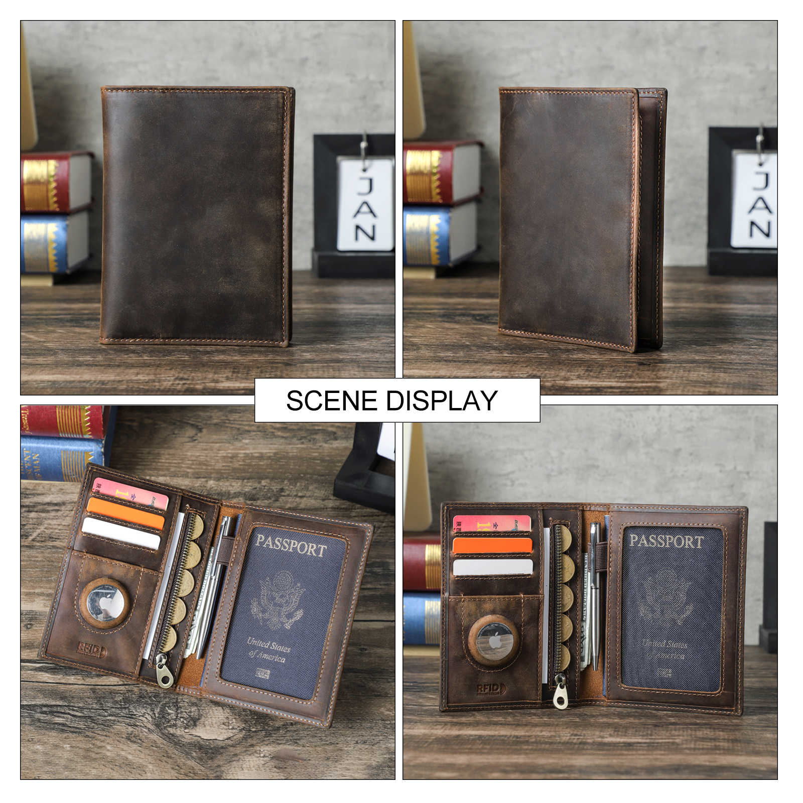 Genuine Cow Leather Passport H – Airtag Holder Case Bewertung und Preis