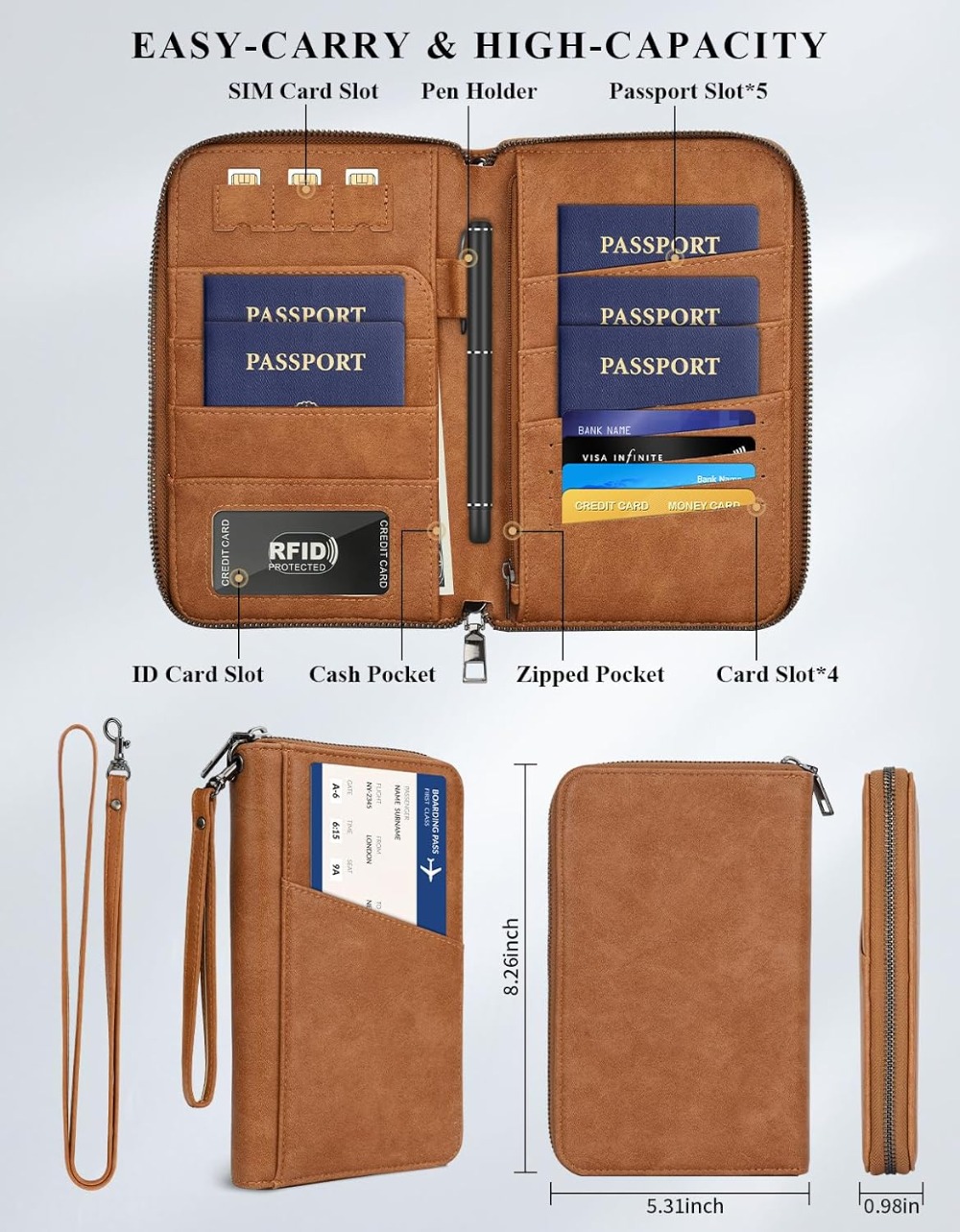 RFID Travel Document Organizer – Airtag Holder Case Bewertung und Preis