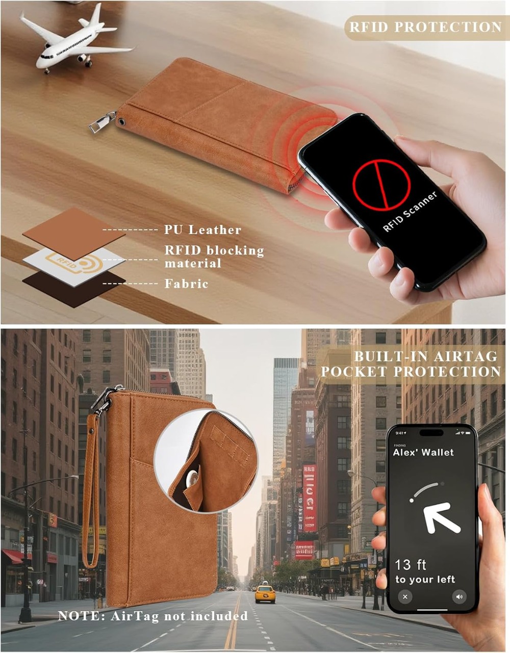 RFID Travel Document Organizer – Airtag Holder Case Bewertung und Preis