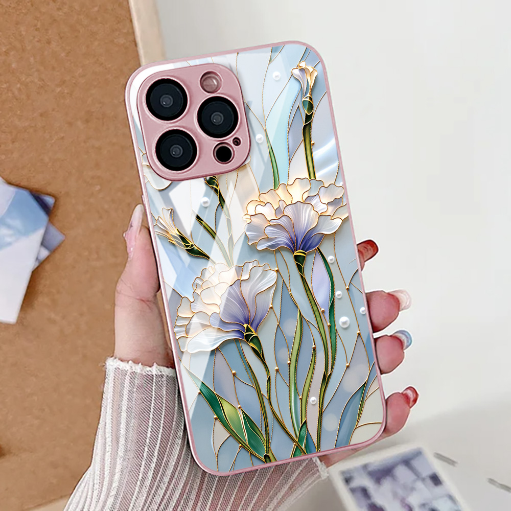 Lotus Flower Phone Case For iP – Tempered Glass Screen Bewertung und Preis