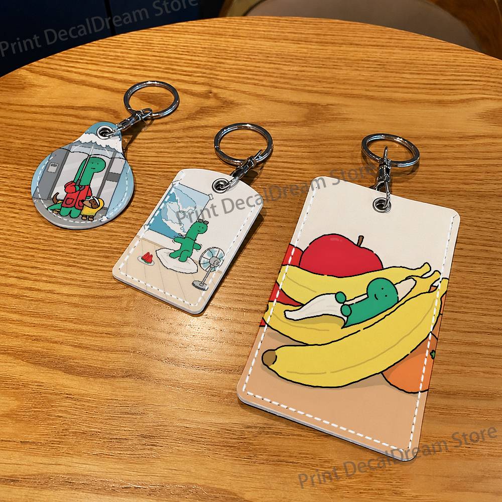 Green dinosaur Brachio PU Leat – Airtag Holder Case Bewertung und Preis